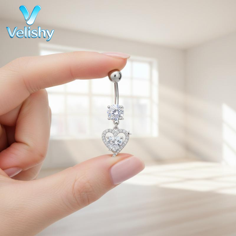 Body Jewelry For Sensitive Skin - Chirurgischer Stahl Bauchnabelpiercing Nickelfrei Bauchnabel-Stecker Körperschmuck