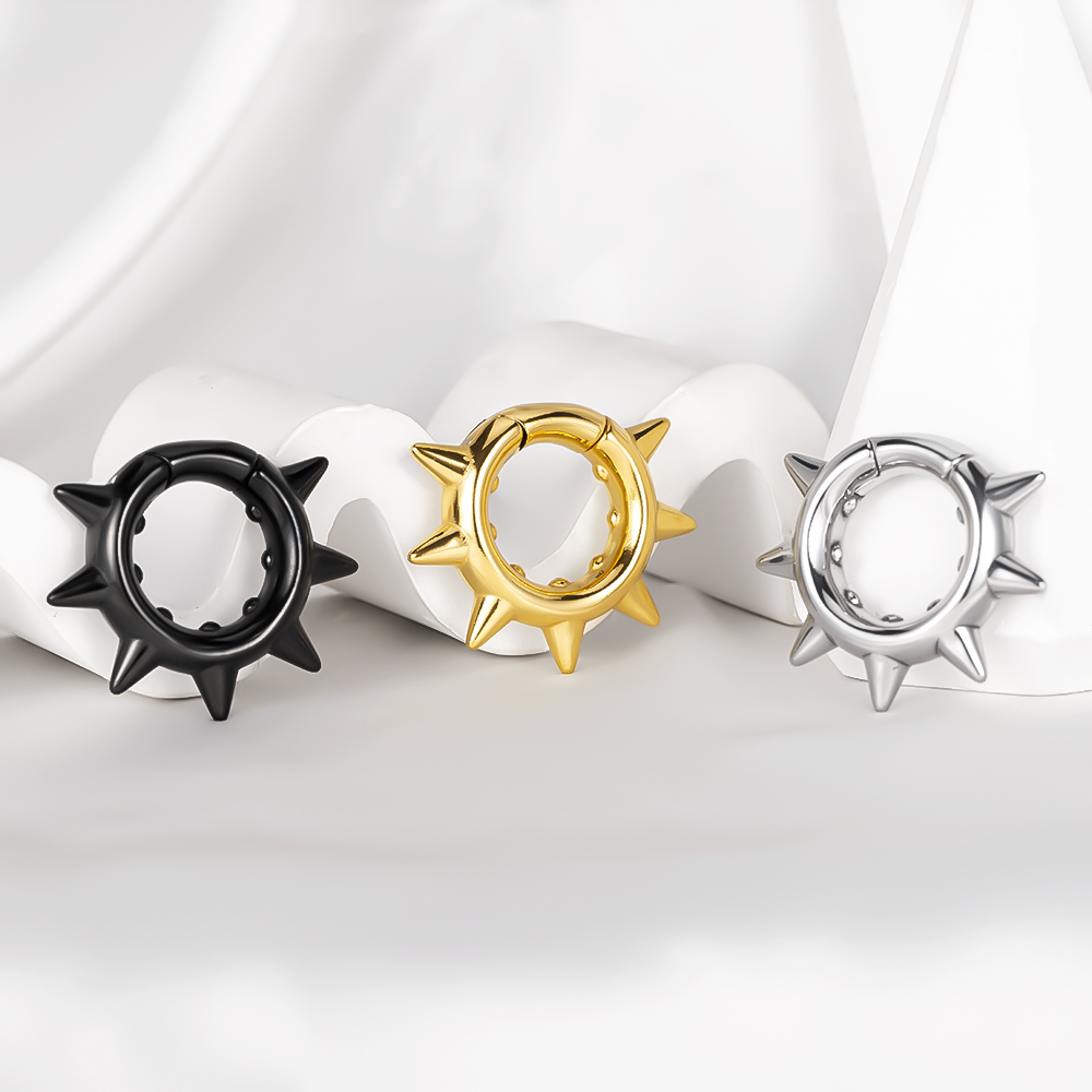 Body Jewelry Hangers - Vanku 10 Stück neue Edelstahl-Geometrie-Ohrhänger, Ohrgewichtsmessgeräte,