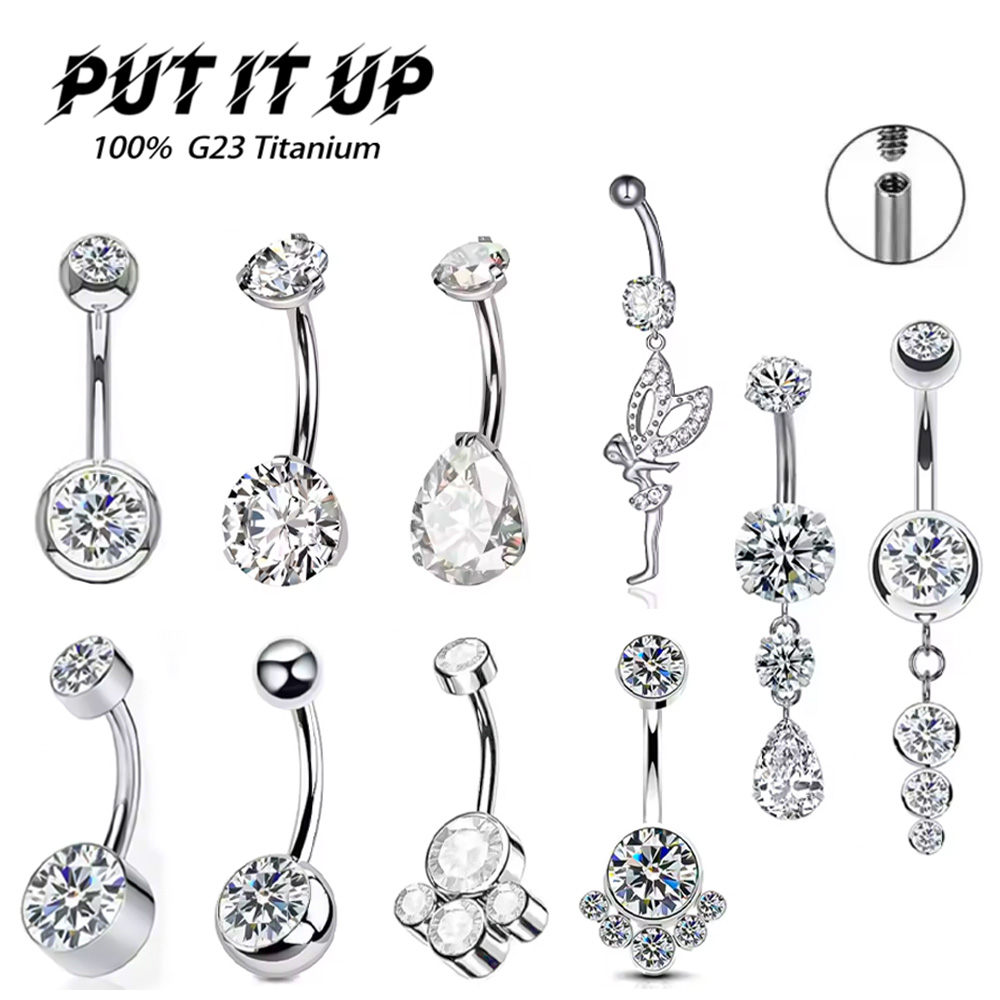 Body Jewelry For Sensitive Skin - ASTM F136 Titan 14G Klappbarer Clicker