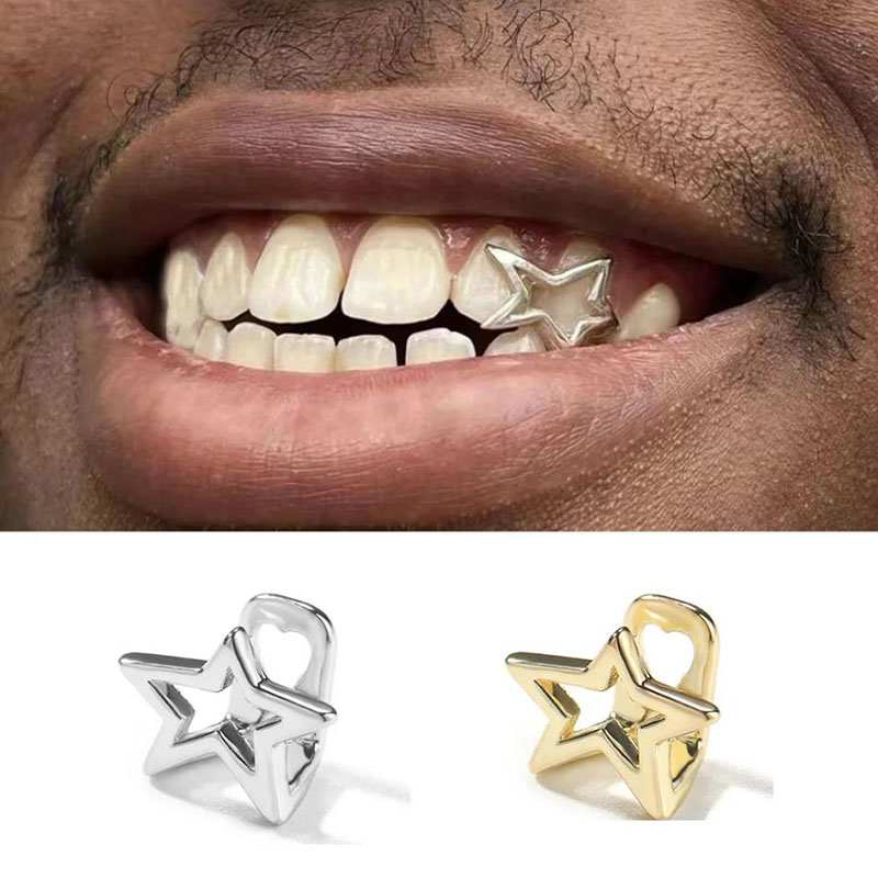 Body Jewelry Men - Halloween Unregelmäßige Hohl Pentagramm Stern Zähne