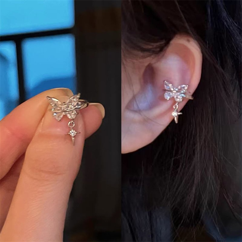 Conch Earring Hoop - 1PCS Splitter Farbe Schmetterling Stern Stern