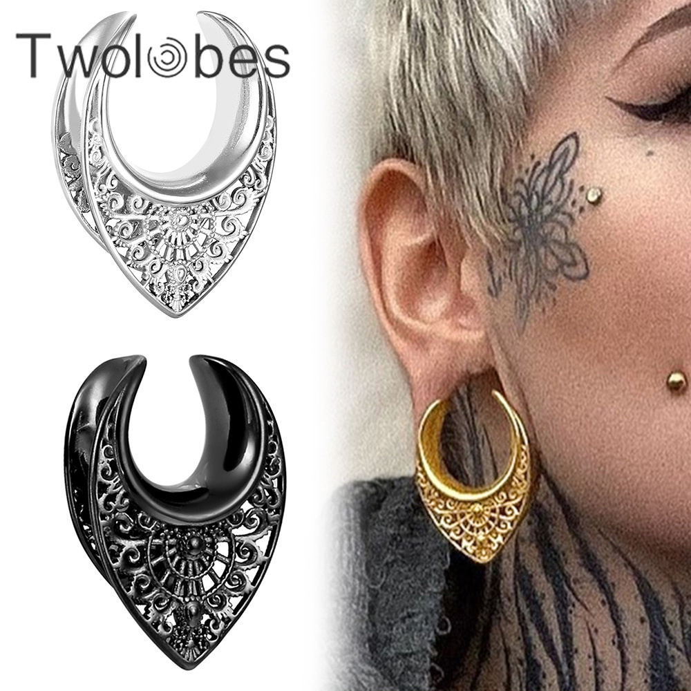 Body Jewelry Hangers - Twolobes 2 Stück Vintage 316 Edelstahl