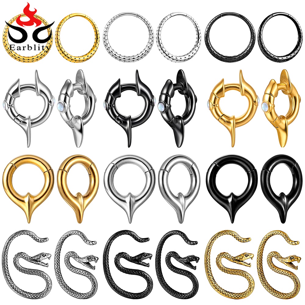 Body Jewelry Hangers - Earblity 2 Stück Ohrgewichte, 316L Edelstahl,