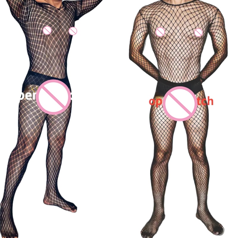Body Jewelry Plus - Plus Size Herren Schwarz Sexy Dessous