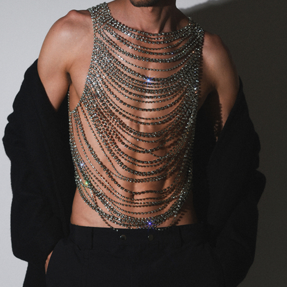 Body Jewelry Men - Mode Luxuriöse Bling Männer Frauen Körper