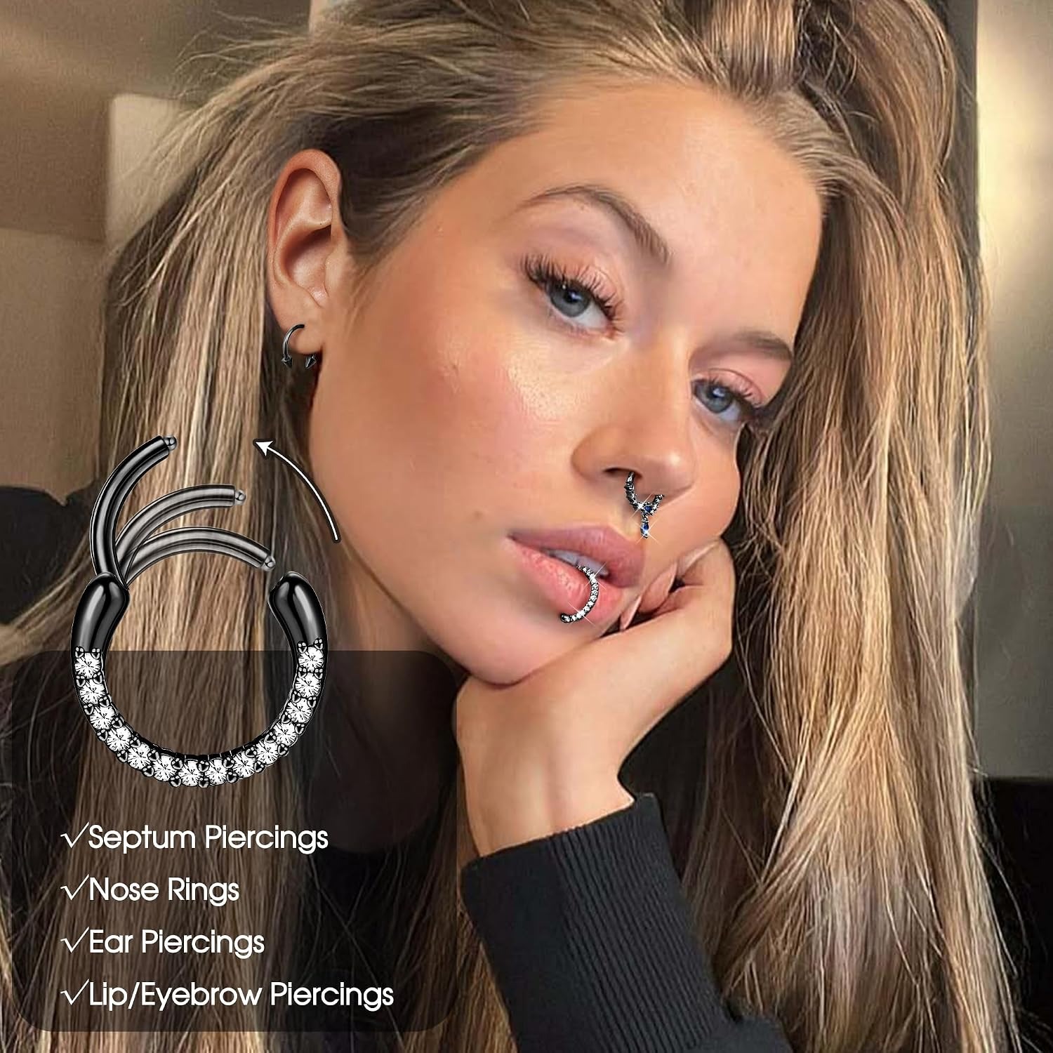 FASACCO Septum-Ringe Septum-Pi – Body Jewelry For Sensitive Skin Bewertung und Preis