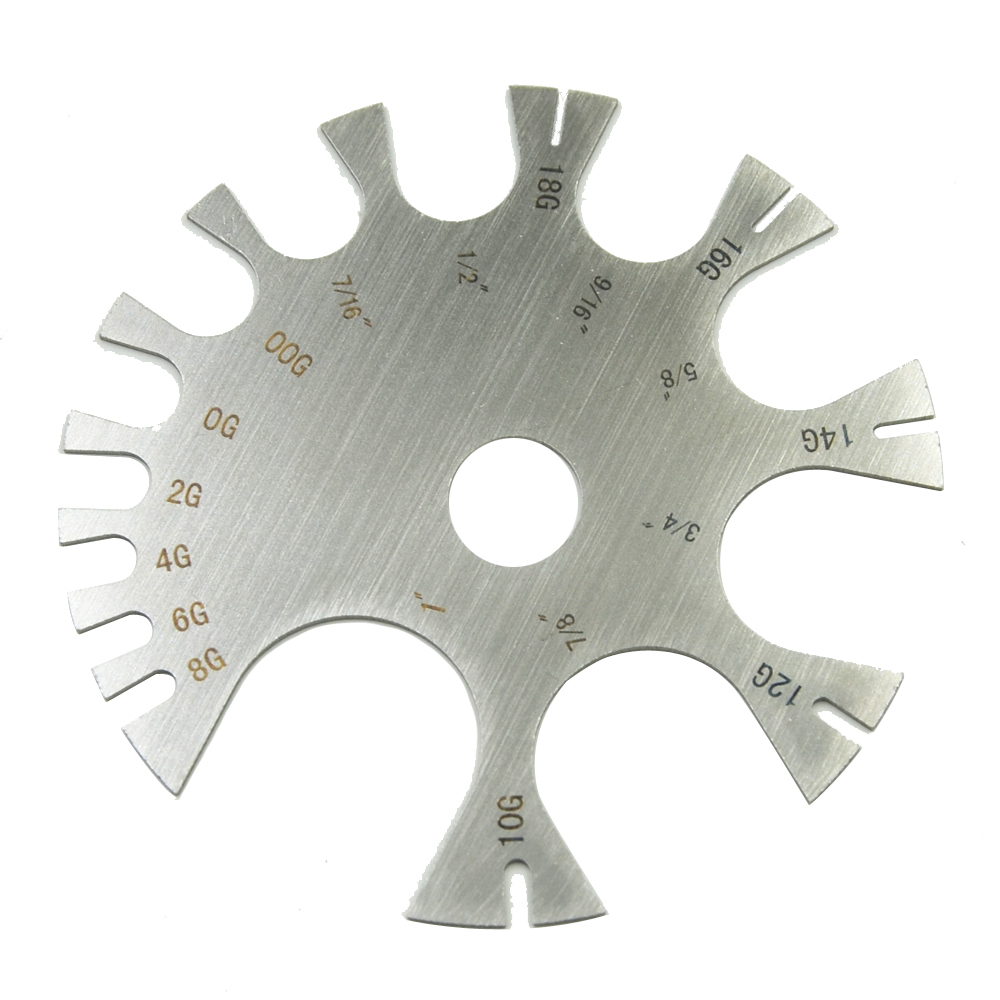 Edelstahl Gauge Rad Bauch Zung – Body Jewelry Measurements Bewertung und Preis