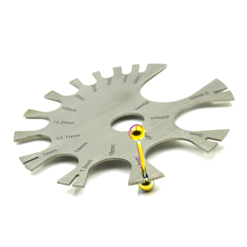 Edelstahl Gauge Rad Bauch Zung – Body Jewelry Measurements Bewertung und Preis