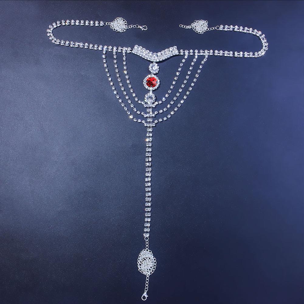 Sexy Körperkette Dessous Roter – Body Jewelry Retainers Bewertung und Preis