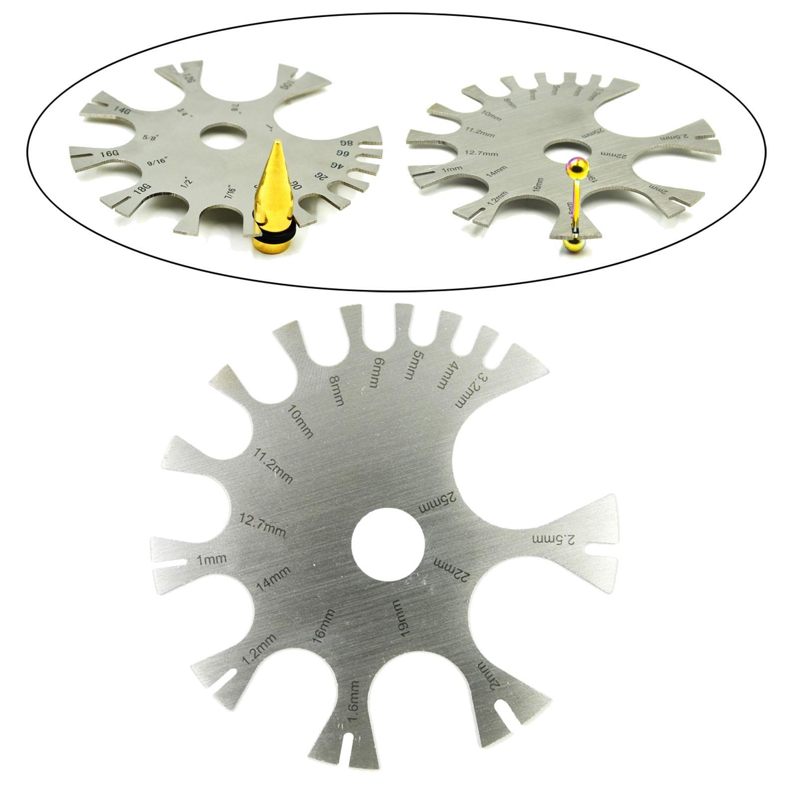 Körperschmuck Piercings Gauge  – Body Jewelry Measurements Bewertung und Preis