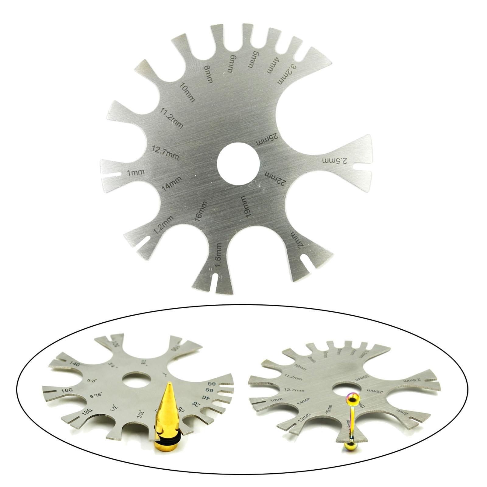 Körperschmuck Piercings Gauge  – Body Jewelry Measurements Bewertung und Preis