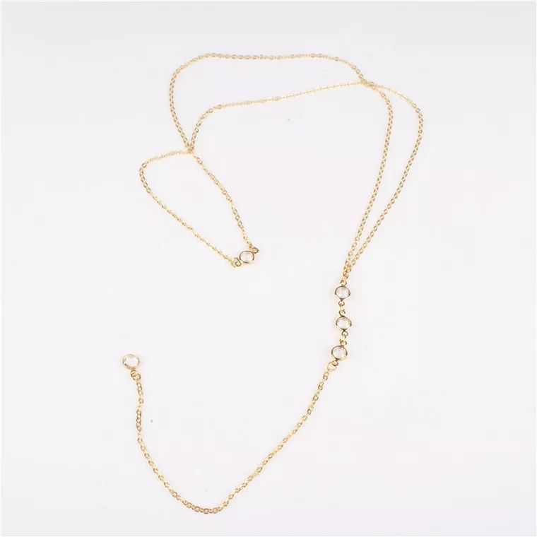 Neue Strass Sexy frauen Zurück – Body Jewelry Necklace Bewertung und Preis