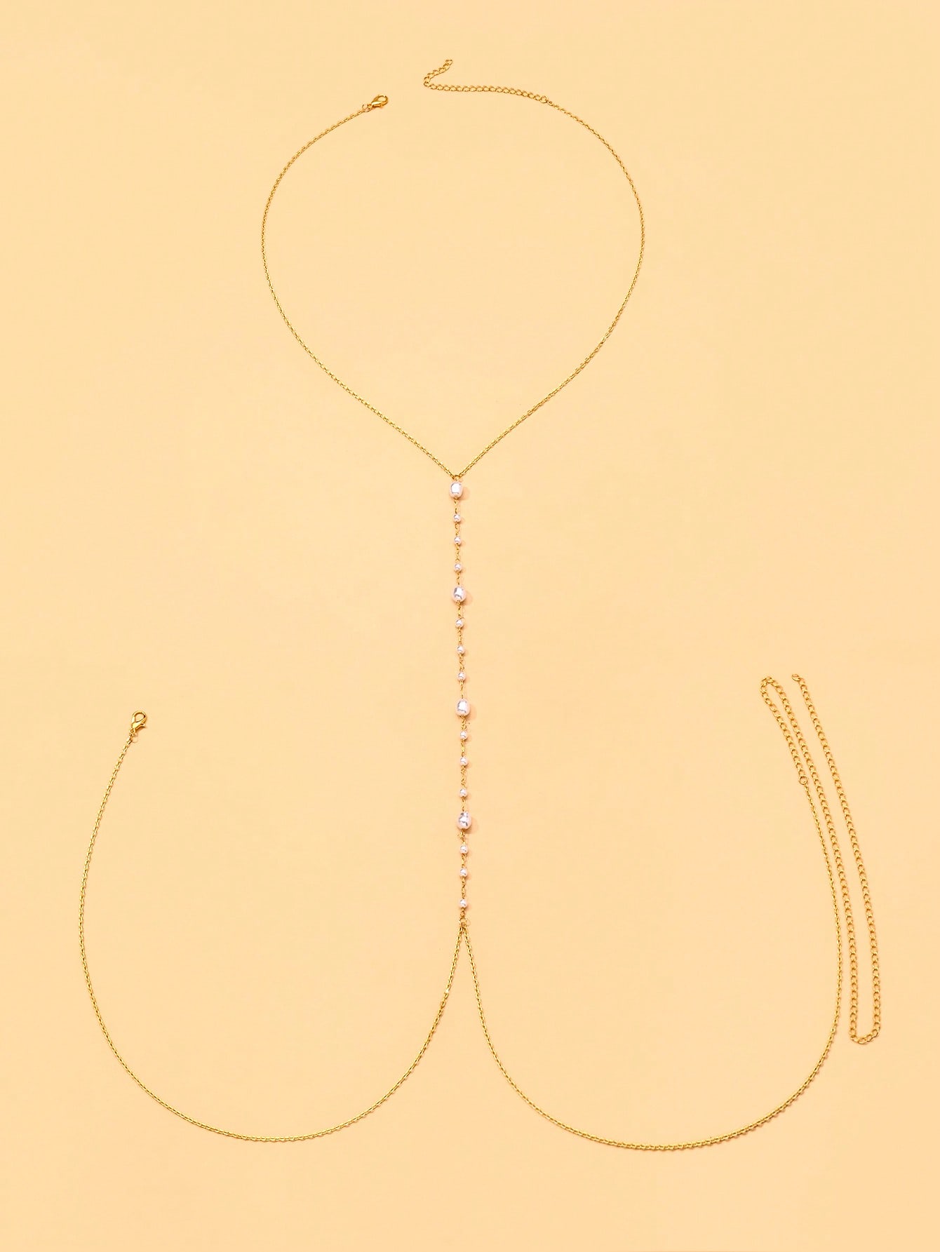 Damen Y-förmige Perlen-Körperk – Body Jewelry Dress Bewertung und Preis