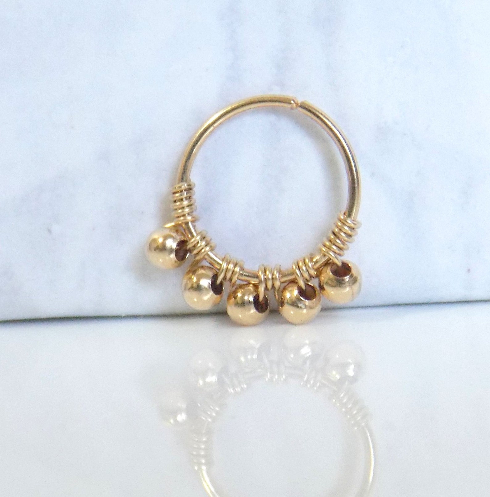 14K Gold Filled Perlen-Nasenri – Body Jewelry Hangers Bewertung und Preis