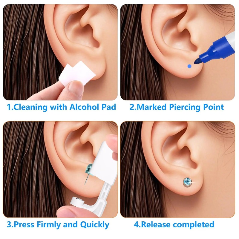 Einweg-Ohrlochstechpistolen-Se – Body Jewelry Kit Bewertung und Preis
