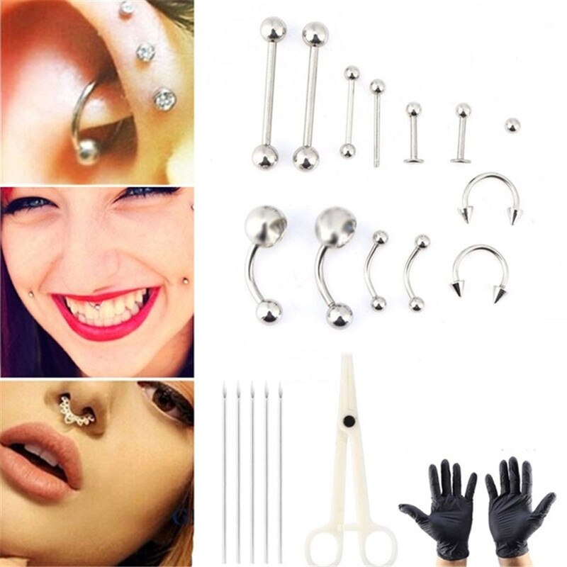 1 Satz professionelles Einweg- – Body Jewelry Kit Bewertung und Preis