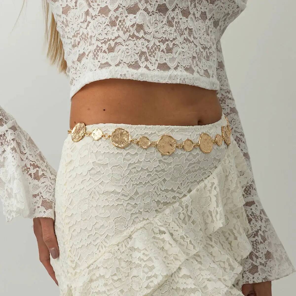 Punk Gold Farbe Runde Bauch Ta – Body Jewelry Dress Bewertung und Preis
