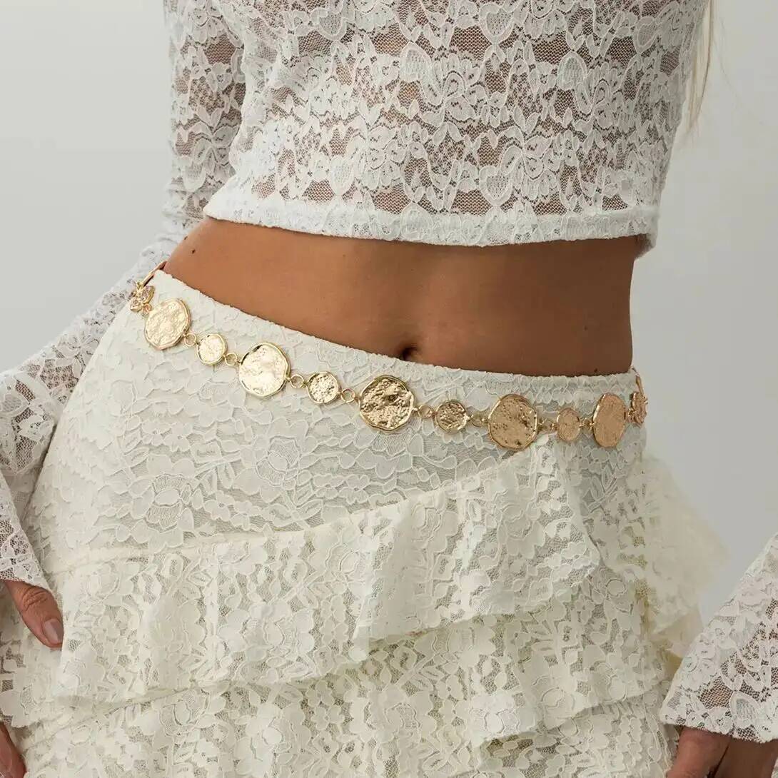 Punk Gold Farbe Runde Bauch Ta – Body Jewelry Dress Bewertung und Preis