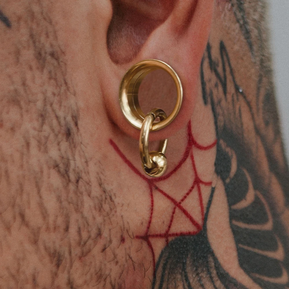 2er-Set Edelstahl-Ohrstecker,  – Body Jewelry Hangers Bewertung und Preis