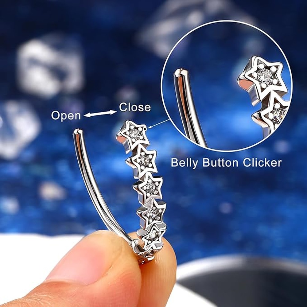 Schicker Knopfring-Ohrstecker  – Body Jewelry For Sensitive Skin Bewertung und Preis