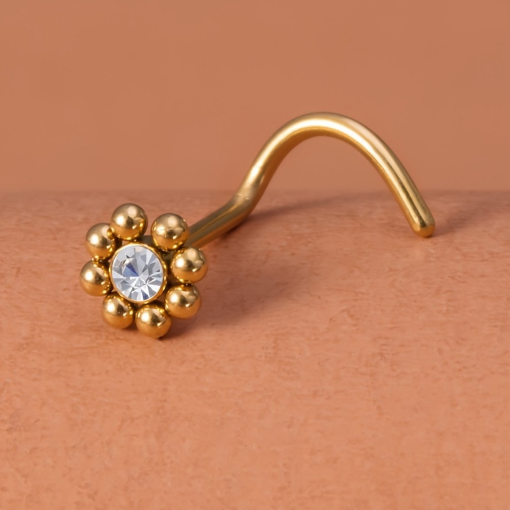 1 Stück Blumenförmige Schraube – Nostril Screw Pin Bewertung und Preis