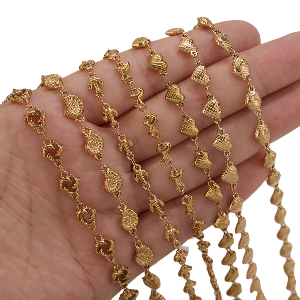 1M PVD Gold Edelstahl Herz Ste – Body Jewelry Necklace Bewertung und Preis