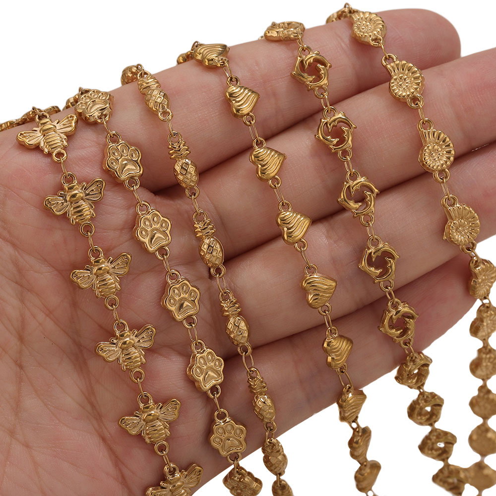 1M PVD Gold Edelstahl Herz Ste – Body Jewelry Necklace Bewertung und Preis
