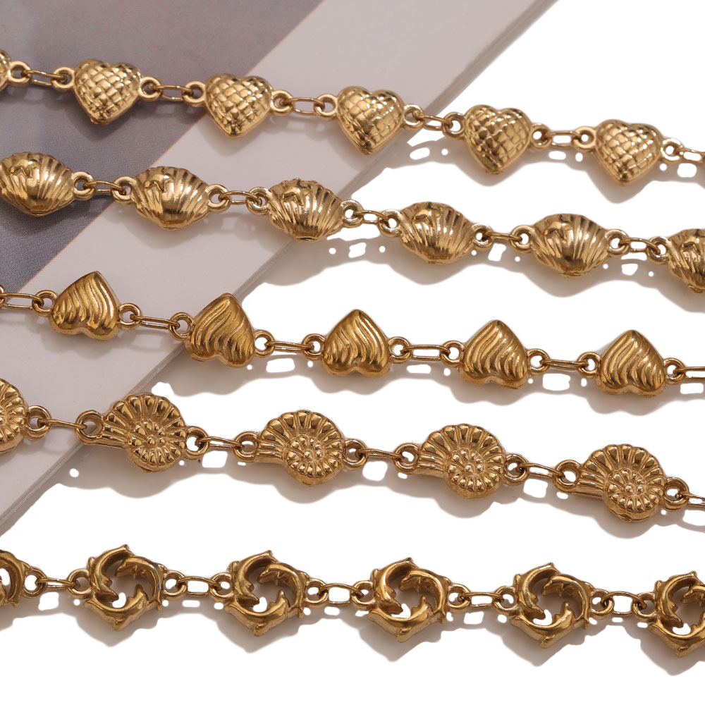 1M PVD Gold Edelstahl Herz Ste – Body Jewelry Necklace Bewertung und Preis