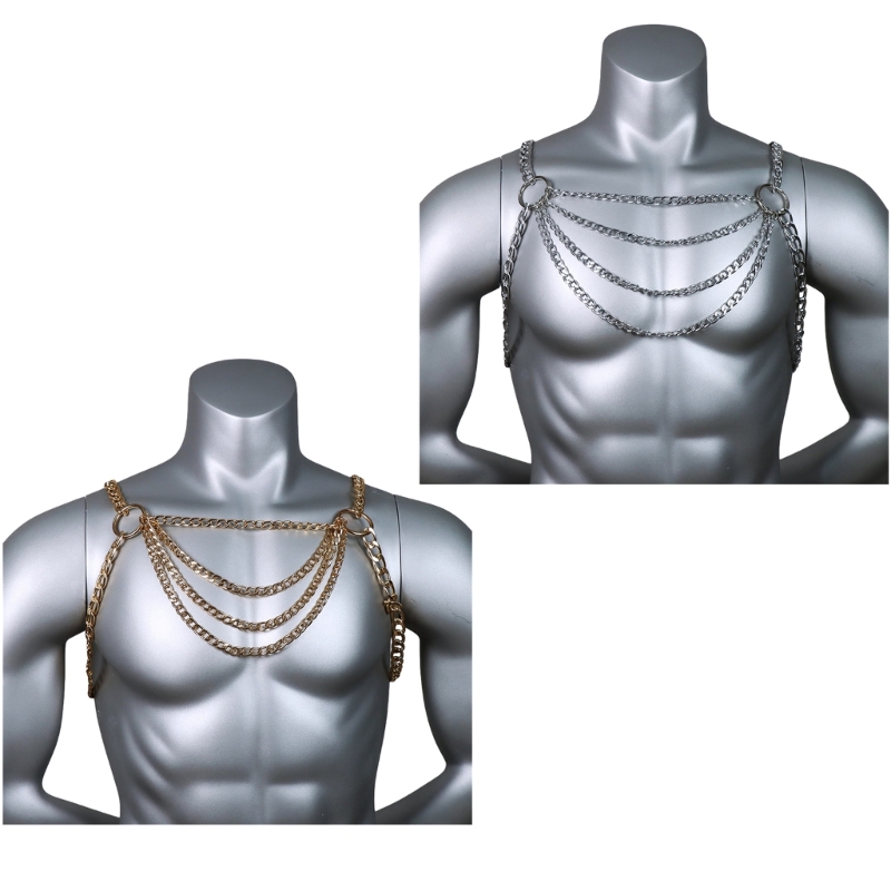 Männer Sexy Metall Körper Brus – Body Jewelry Men Bewertung und Preis