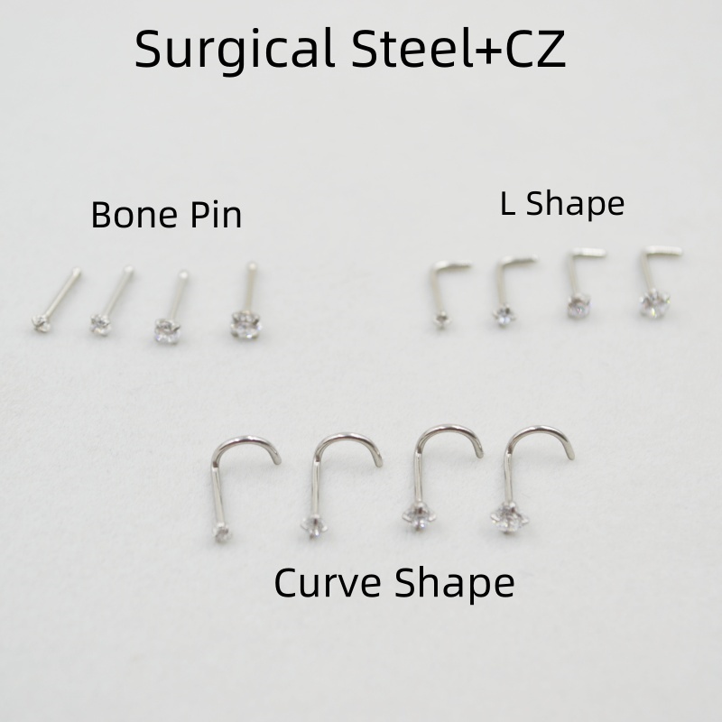 Großhandel 50 teile/los 20G Sp – Nostril Screw Pin Bewertung und Preis
