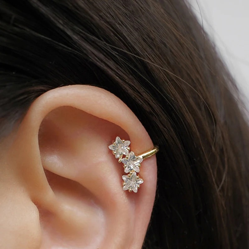 1PCS Fashion Star CZ Zirkon Kr – Conch Earring Hoop Bewertung und Preis
