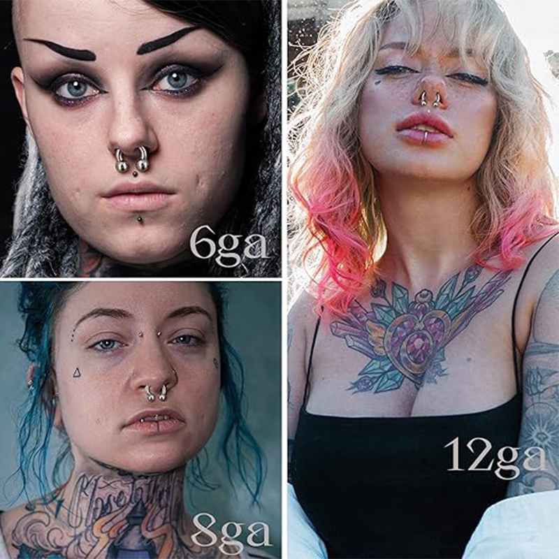 1PC 18G-00G Große Gauge Edelst – Body Jewelry Hangers Bewertung und Preis