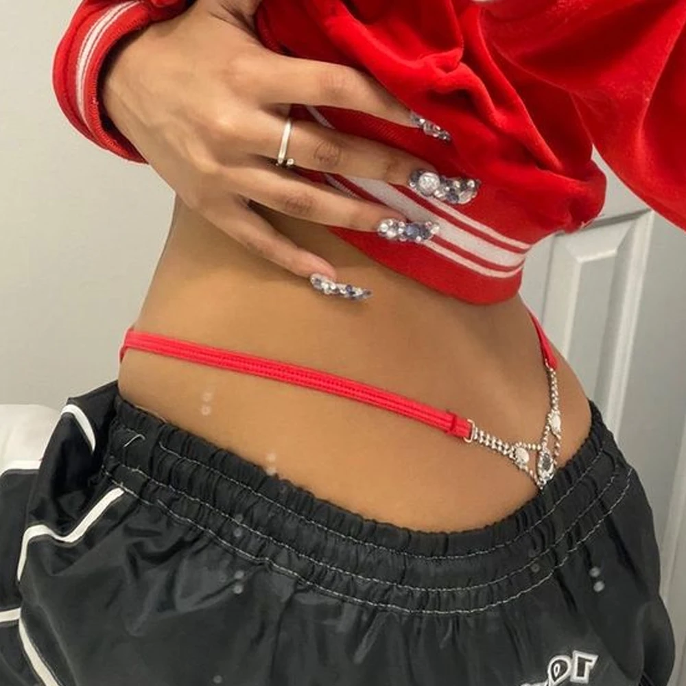 Sexy runder Strass-Tanga, vers – Body Jewelry Retainers Bewertung und Preis