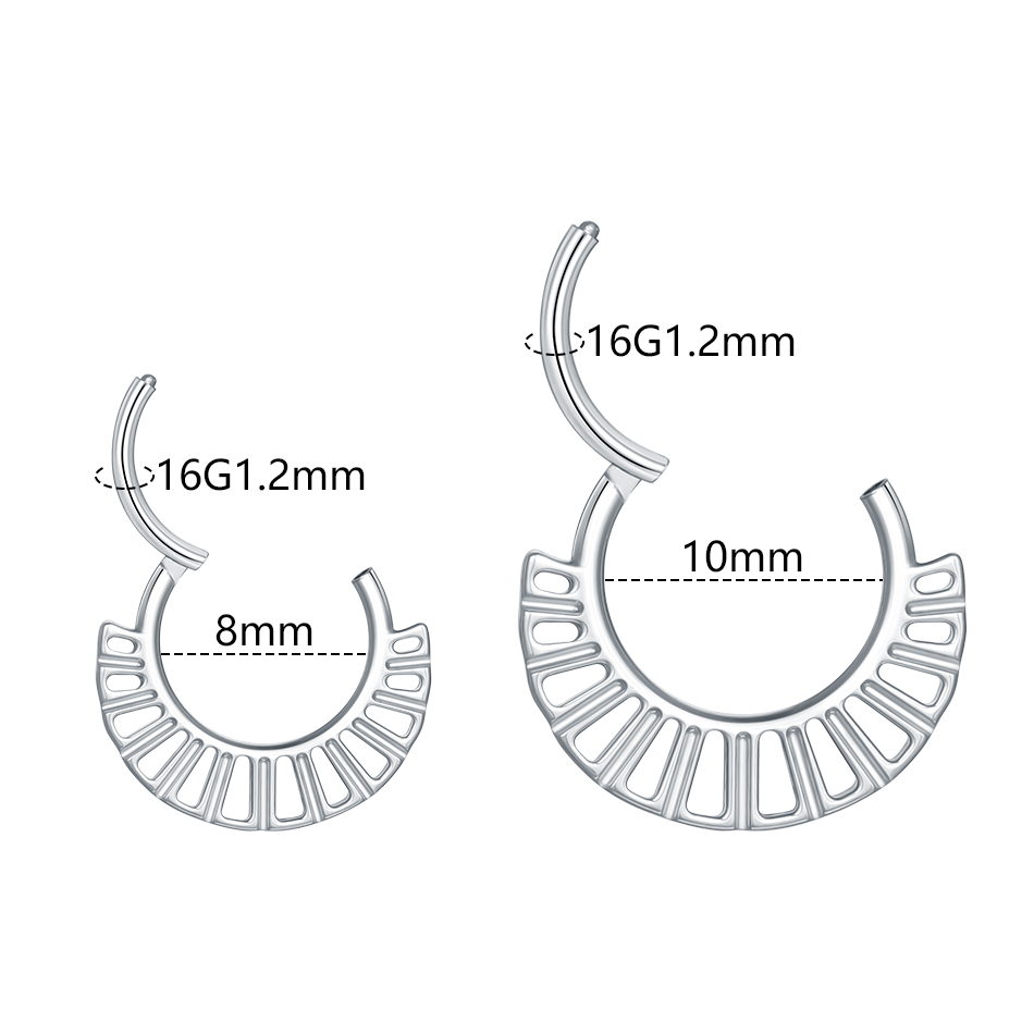 1PC 16G Septum Nase Hoop Ring  – Conch Earring Hoop Bewertung und Preis