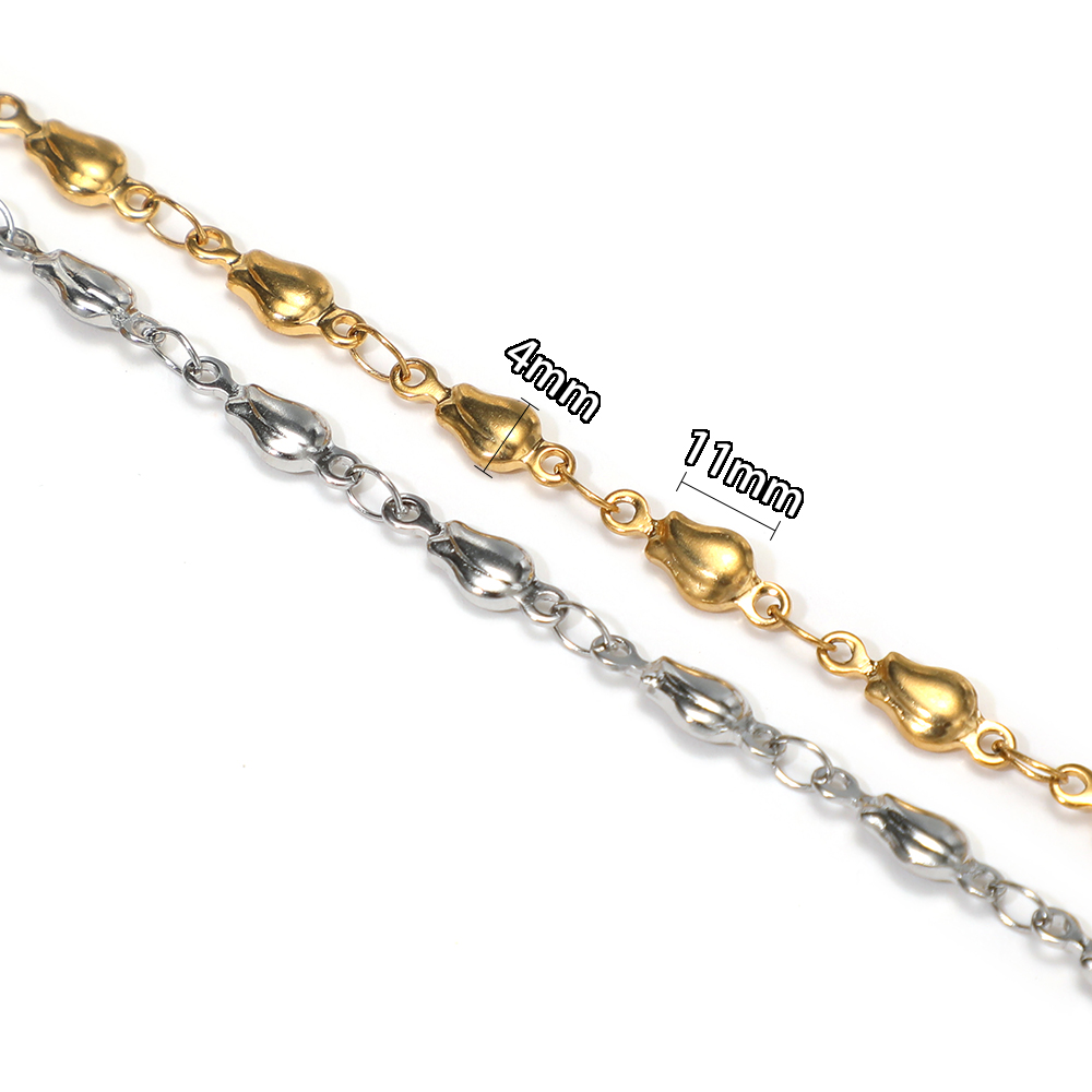 1 Meter Edelstahl-Blumenperlen – Body Jewelry Necklace Bewertung und Preis
