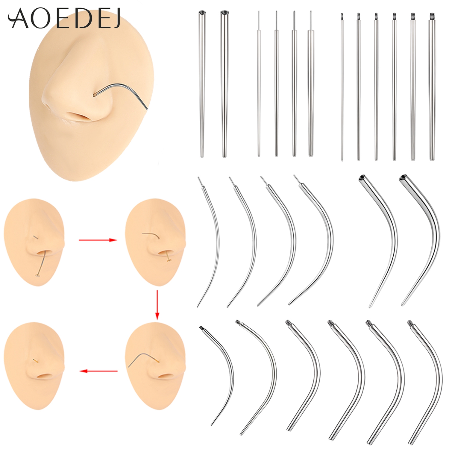 AOEDEJ 1-teiliges Piercing-Keg – Nostril Screw Pin Bewertung und Preis