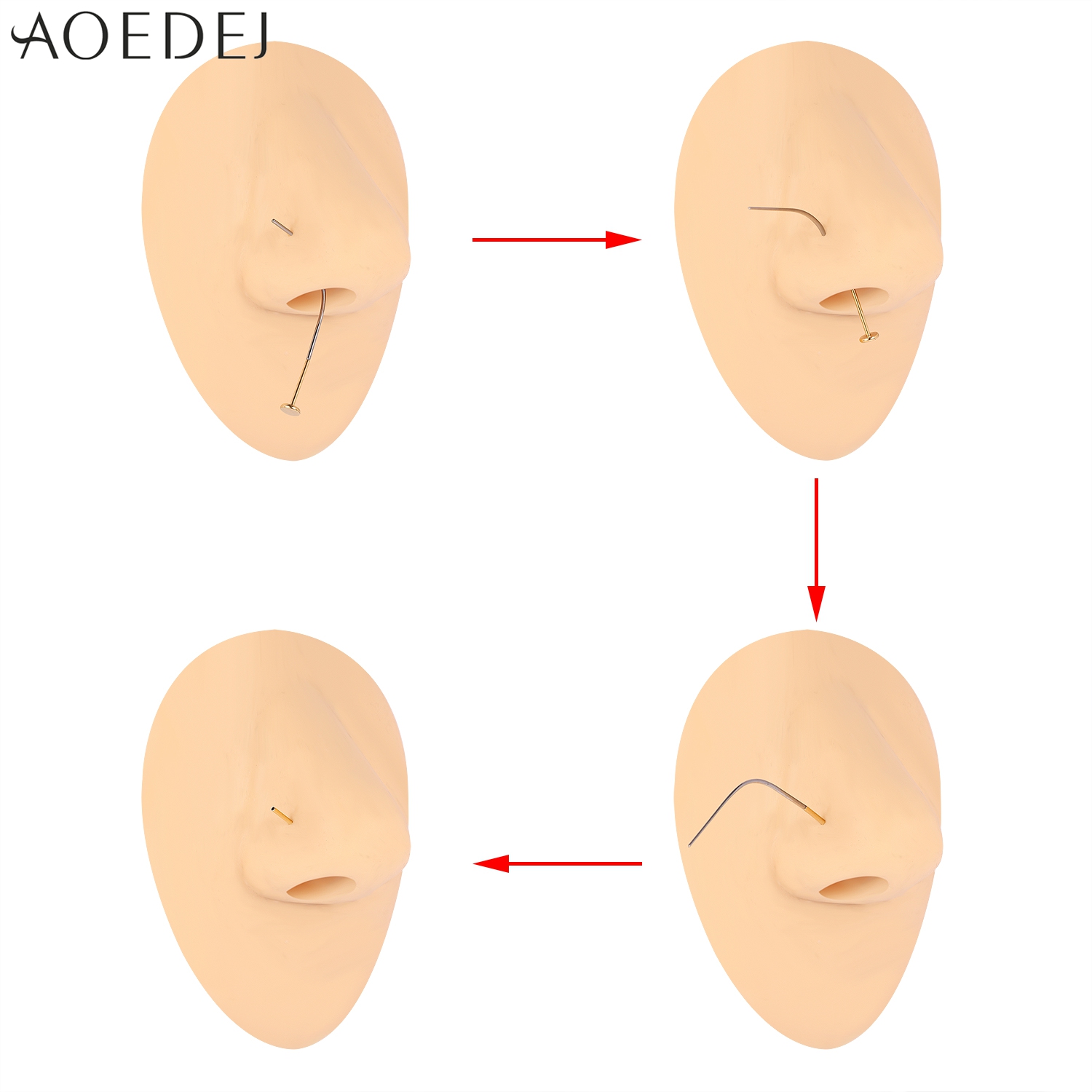 AOEDEJ 1-teiliges Piercing-Keg – Nostril Screw Pin Bewertung und Preis